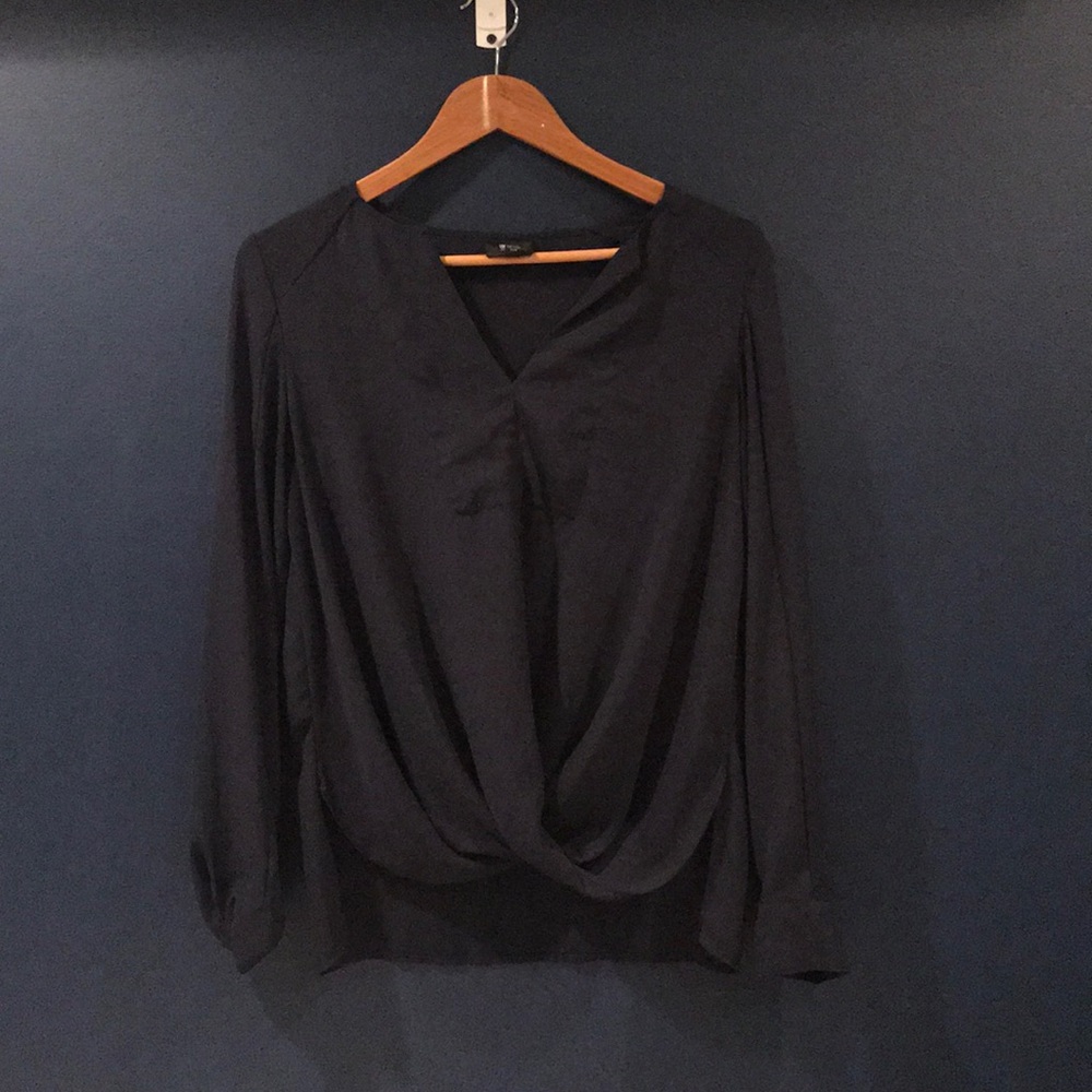Navy Blue Dressy Top